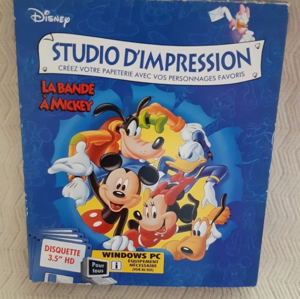 Disney's Print Studio: Mickey and Crew - (1995) windows PC French version